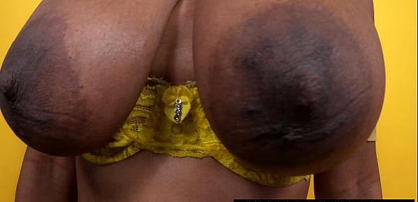  Swinging My Giant Black Titties & Areolas Closeup At Model Shoot, Msnovember Hard Nipples Jiggle While Topless With Young Busty Rack And Saggy Udders Swaying Side To Side with erect Nipple on Sheisnovember